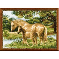 1258 "Лошадь с жеребенком"