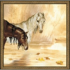 0003РТ "Лошади под дождем"
