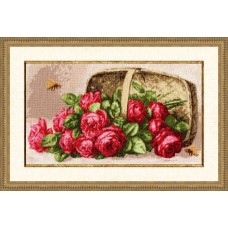 ЛЦ-041 "Розы в лукошке" по мотивам картины П. де Лонгпре
