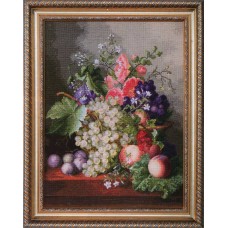 М-129  "Натюрморт с виноградом"