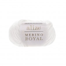 Пряжа "MERINO ROYAL" 55 белый