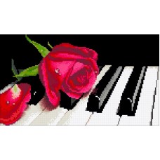 М245 "Роза на рояле"