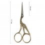 Ножницы G-913 "цапельки" для рукоделия 117 мм