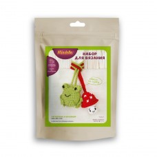 AMG-MIN-0150 "Лягушонок  мухомор" 5 см набор для вязания