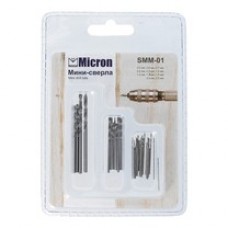Мини-сверла MICRON от 0.5 до 2.5 мм SMM-01