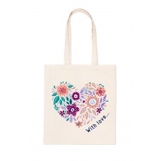 Раскраска на сумке "Цветочное сердце" RWCB-001
